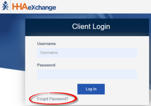 Forgot Password link